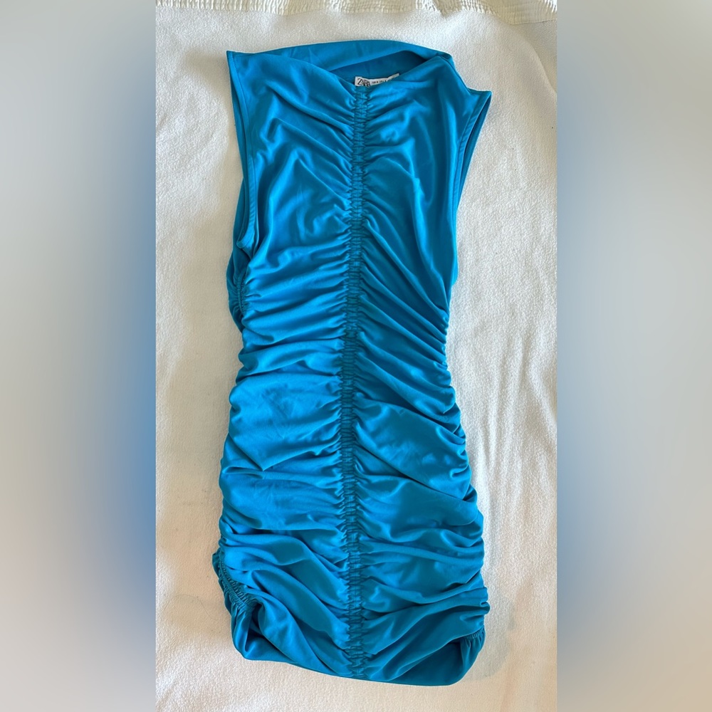 Zara mini blue dress size small